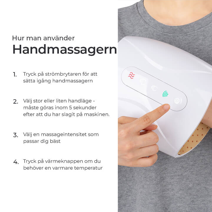 (40% RABATT) Elektrisk och laddningsbar Handmassager