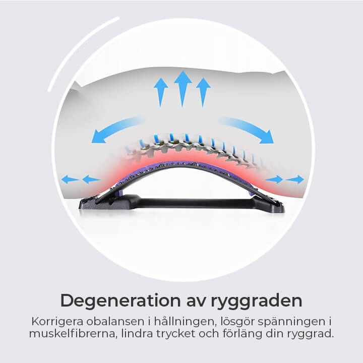 (40% RABATT) Magnetisk akupunktur ryggsträckare